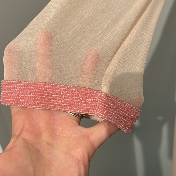 FCUK Light pink mini shift dress with beautiful beading - Picture 5 of 7